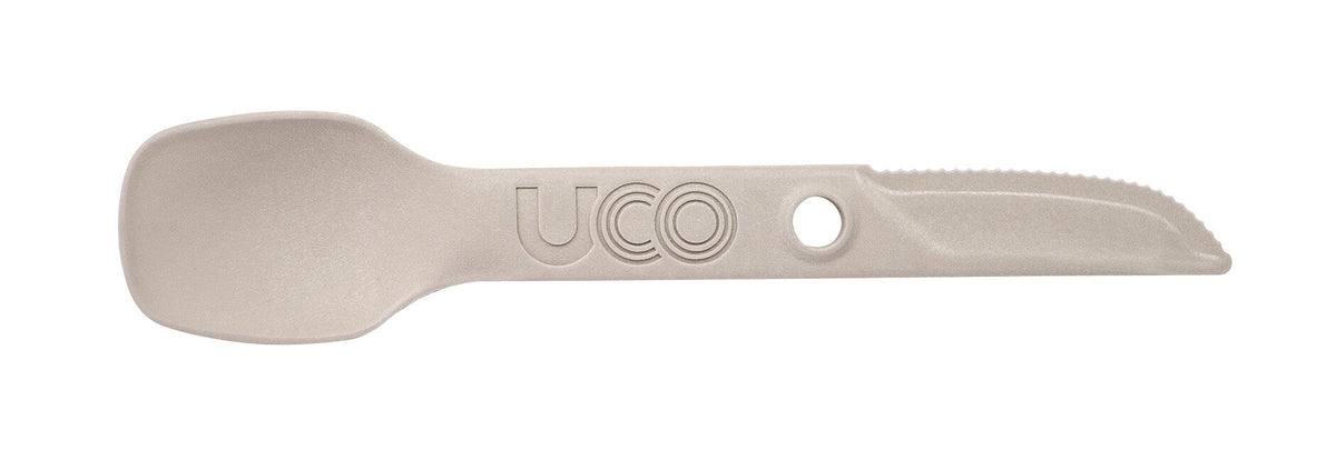 UCO Switch set tacâmuri Spork cu inel de atașare și suport pentru furculiță, nisip