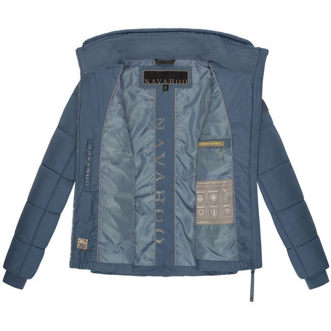 Navahoo Liebesfee geacă de iarnă pentru femei, dusty blue