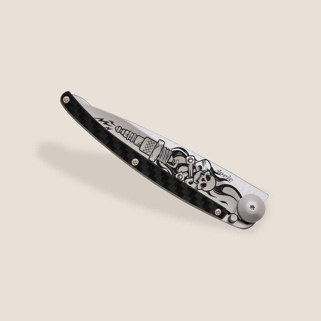 Deejo Tattoo Biker briceag fiber