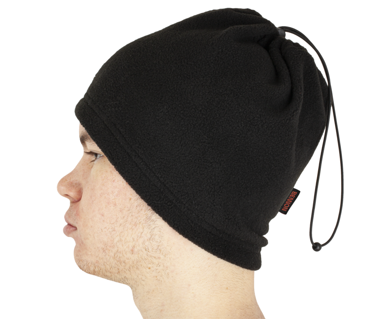 BENNON POLAROS fular tubular, negru
