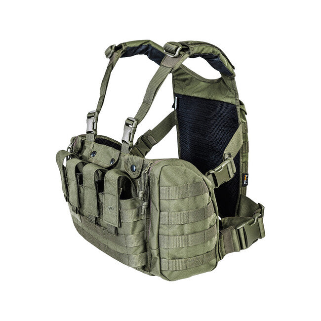 Tasmanian Tiger RIG MKII chest rig cu buzunare laterale, oliv