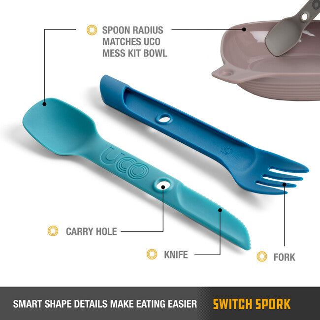 UCO Switch clasic Set tacâmuri Spork albastru