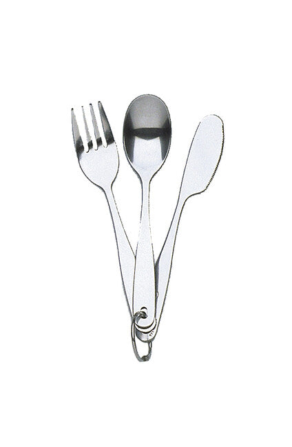 Coghlans CL set compact de tacâmuri din oțel inoxidabil cu inel