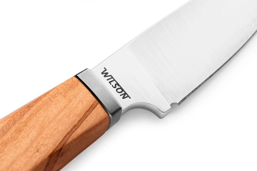 Lionsteel WILLY WL1 UL cuțit cu lamă fixă cu mâner din lemn de măslin