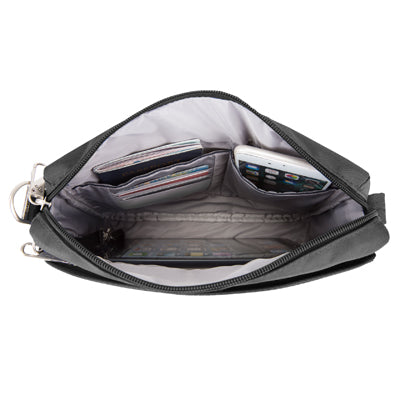 Travelon Classic Crossbody geantă peste umăr anti-furt, neagră