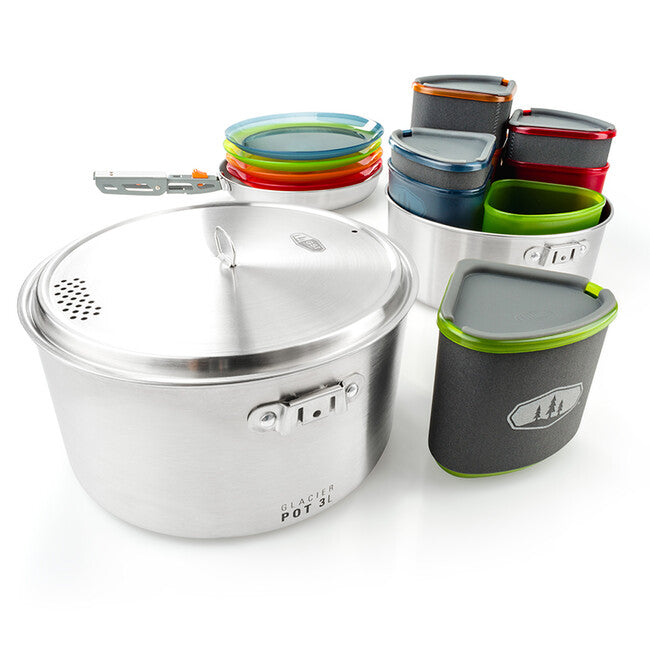 GSI Outdoors Glacier 2+3 l set de camping pentru tacâmuri