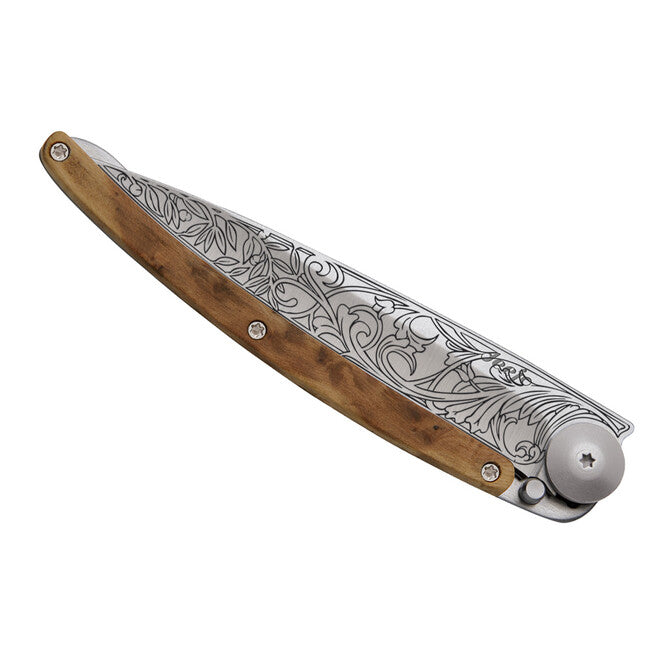 Deejo Tattoo design briceag Art Nouveau juniper wood quot