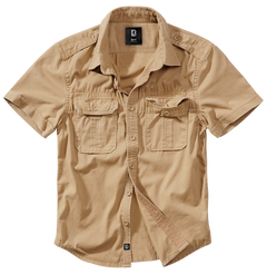 Brandit Vintage cămașă pentru bărbați cu mânecă scurtă 1/2, Khaki
