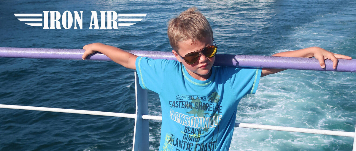 ActiveSol Kids Iron Air ochelari de soare polarizați pentru copii, portocalii/arc