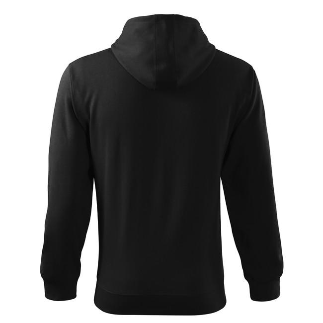 Malfini Trendy Zipper hanorac 300g/m2, negru