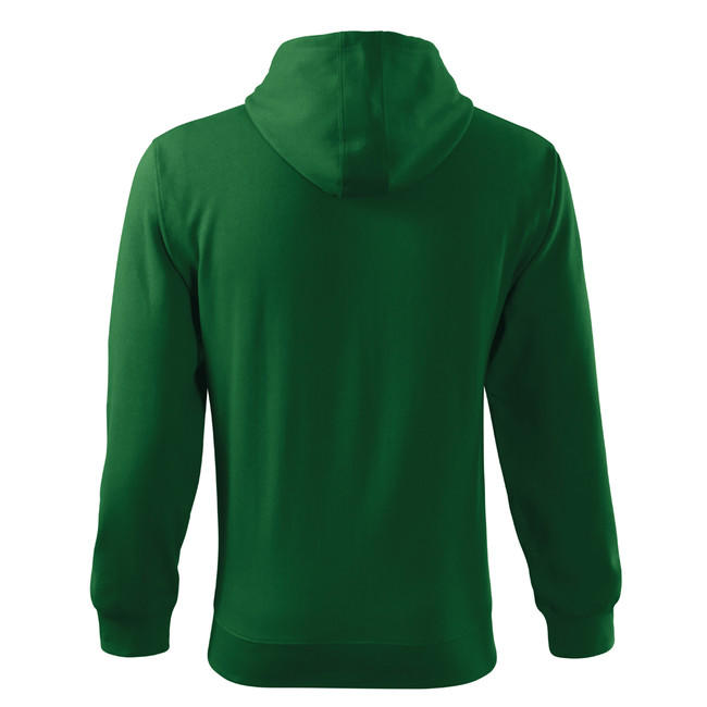 Malfini Trendy Zipper hanorac pentru bărbați 300g/m2, verde