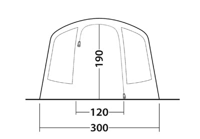 Outwell Sunhill 5 Air cort pentru 5 persoane