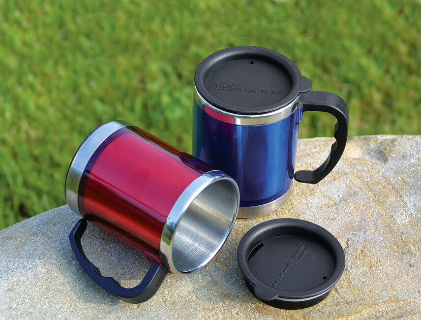 BasicNature MUG termos din oțel inoxidabil, roșu, 0,42 l