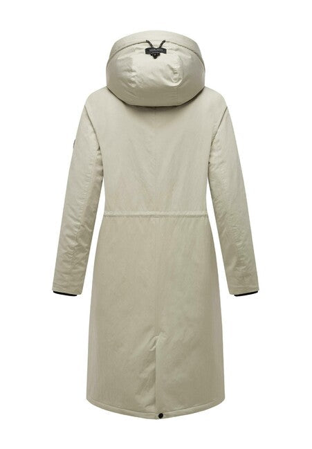 Marikoo Ledalaa parka de iarnă pentru femei cu glugă, pebble grey