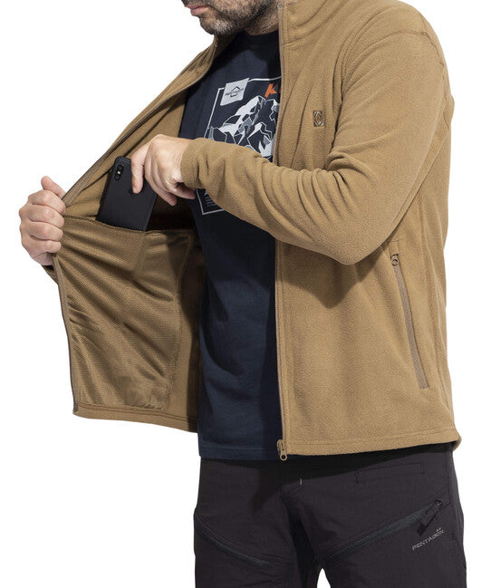 Pentagon ELK hanorac fleece cu fermoar, negru