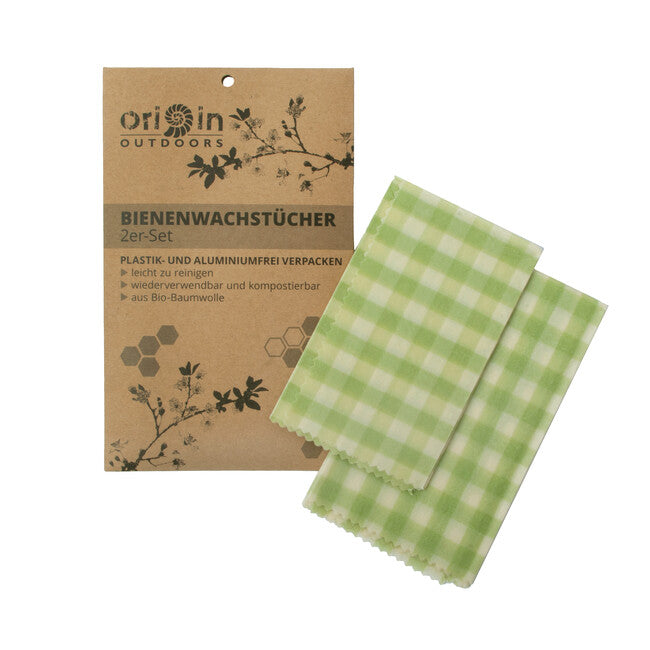 Origin Outdoors învelitori pentru alimente din ceară de albine, set 2 mărimi