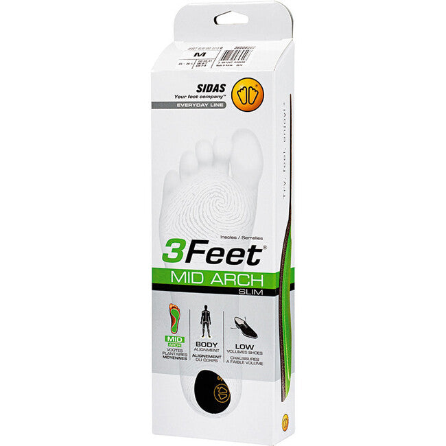 Sidas 3Feet Slim Mid inserții cu suport