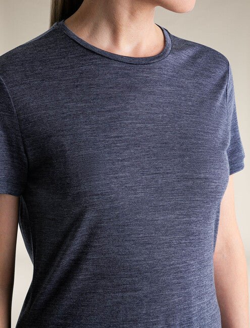 Icebreaker 125 Sphere tricou merino pentru femei cu mânecă scurtă, bleumarin