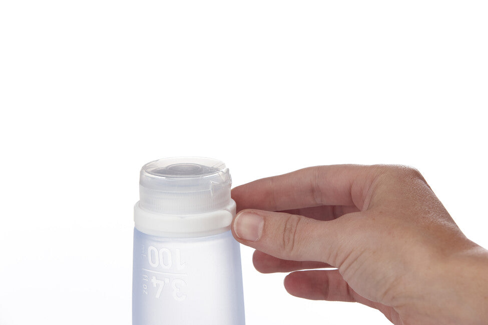 Humangear GoToob+ recipient din silicon pentru lichide 100 ml culori, albastru