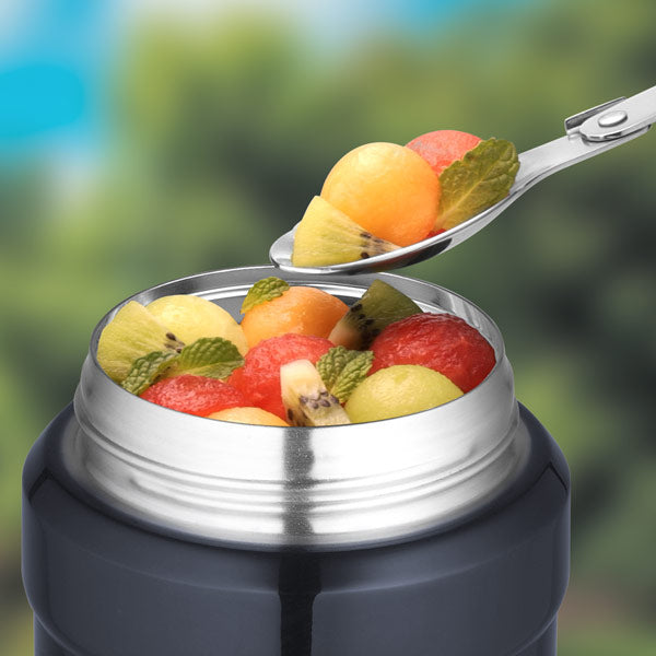 Thermos King recipient pentru alimente cu lingură, bleumarin, 0,47 l