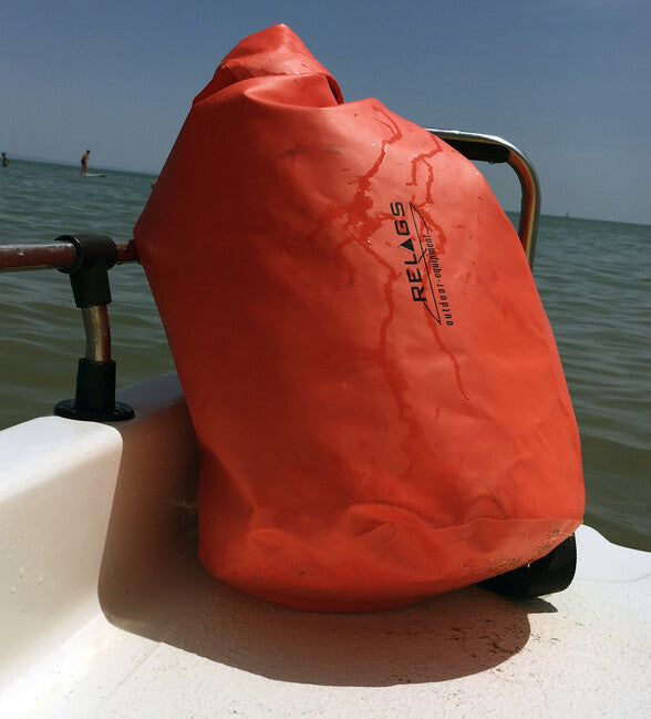 BasicNature 500D rucsac impermeabil 35 L, roșu