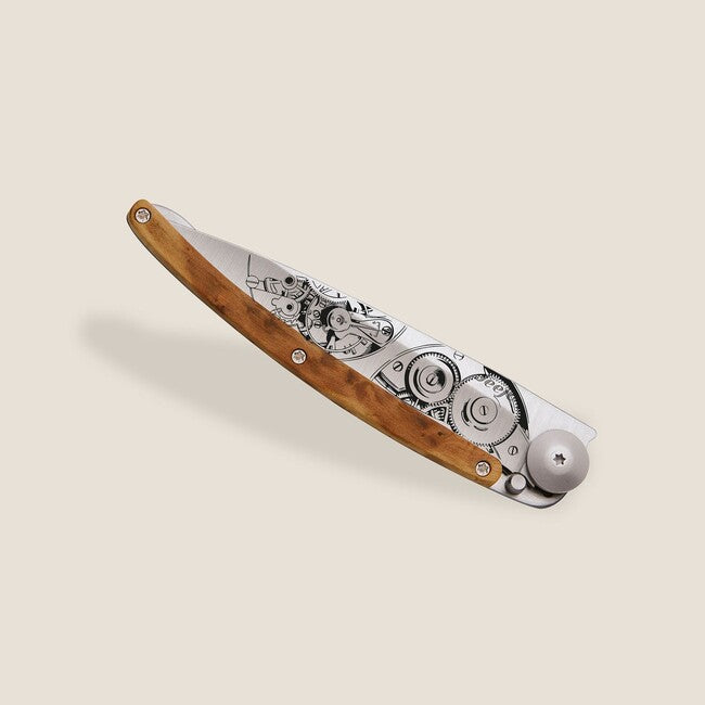 Deejo Horlogéria briceag juniper wood titan gri ceasornicar