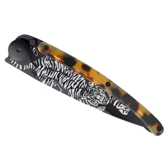 Deejo Tattoo Turtle briceag black shell Tiger