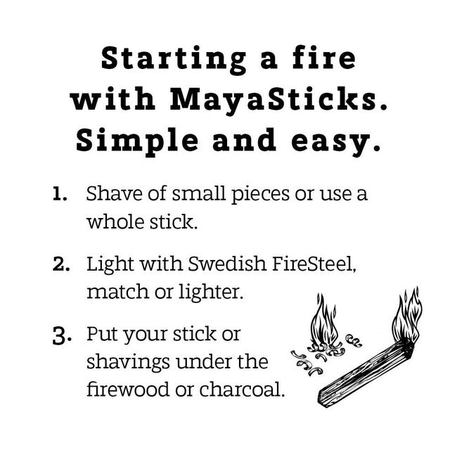 LIGHT MY FIRE MayaSticks lemn de aprindere pachet mic