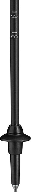 LEKI Traveller Carbon Nordic Walking bețe, albastre miezul nopții metalic închis-antracit deschis-alb, 90 - 130 cm