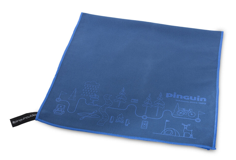Pinguin Micro towel Map prosop 60 x 120 cm, gri