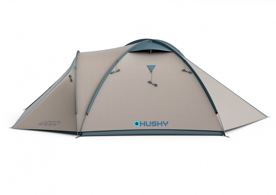 Husky Bizon 4 Classic cort familial pentru 4 persoane, gri deschis