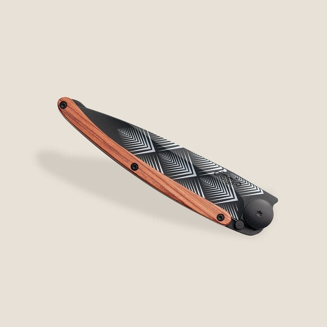 Deejo Tattoo briceag Art Déco, black coralwood