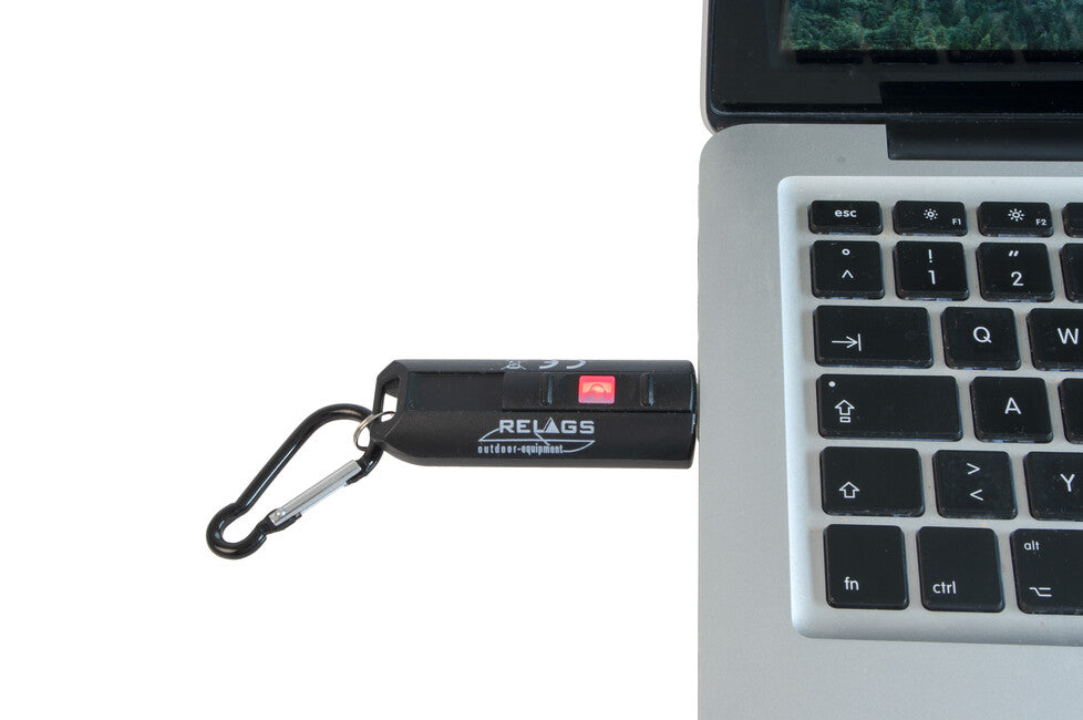 BasicNature breloc USB LED, negru