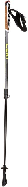 LEKI Spin Shark SL Nordic Walking bețe, gri argintiu-antracit închis-verde lime, 100 - 130 cm