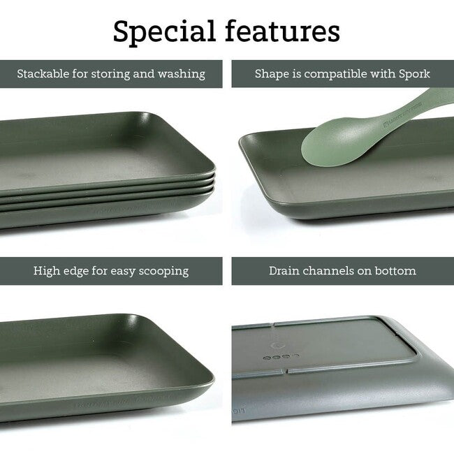 LIGHT MY FIRE Platter BIO farfurie din plastic mediu, crem