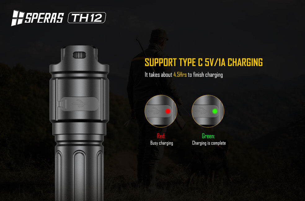 Speras TH12K set lanternă de vânătoare 1680M 600LM