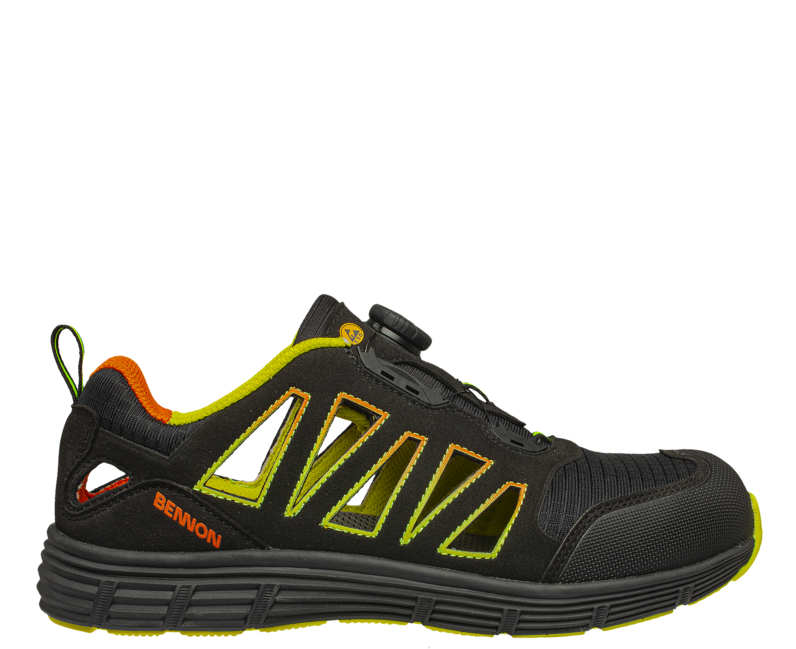 BENNON REBEL S1P ESD ATOP Low pantofi sport de trekking, verzi