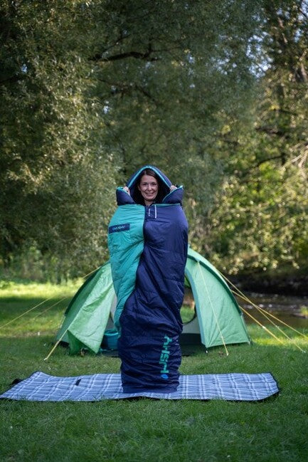 HUSKY sac de dormit iarnă sintetic Emotion -20, albastru/mentol