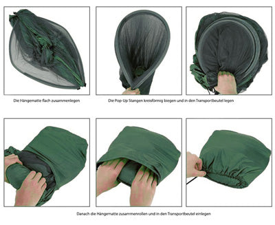 Origin Outdoors hamac cu plasă anti-țânțari, verde