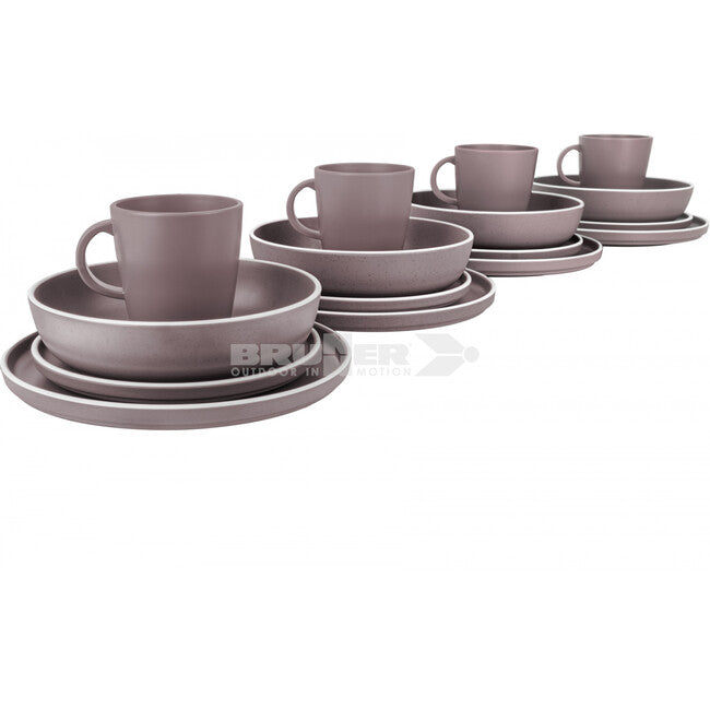Brunner Lunch Box Dolomit set de tacâmuri de camping, violet