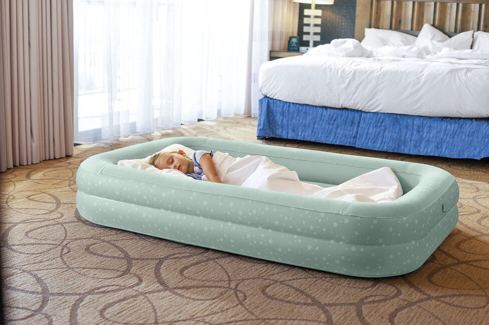 Intex Kidz Travel Bed Set pat gonflabil pentru copii cu pompă