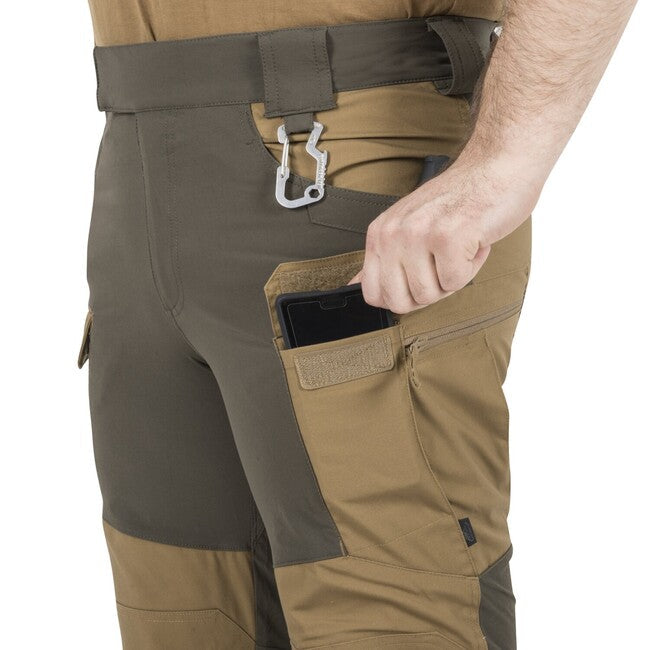 Helikon-Tex HYBRID OUTBACK pantaloni Dura Canvas DuraCanvas, Coyote / Taiga Green
