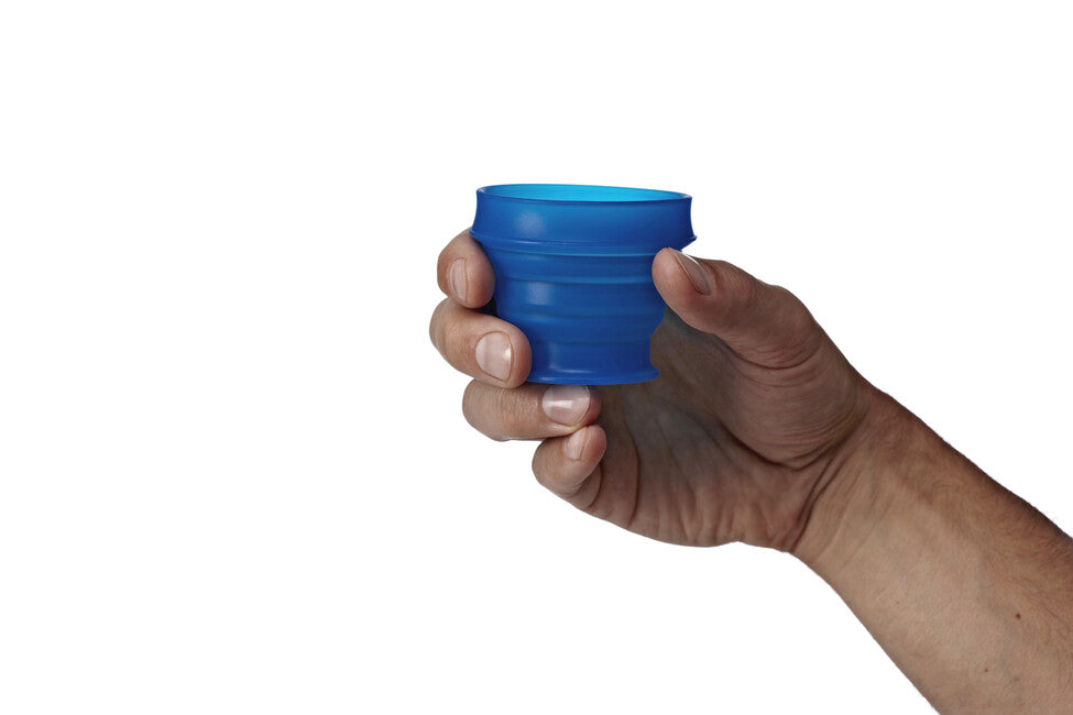 Humangear Go Cup pahar pliabil de călătorie igienizabil ambalabil GoCup, albastru, 118 ml