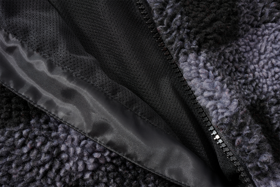 Brandit Worker geacă fleece cu glugă Teddyfleece, neagră/gri