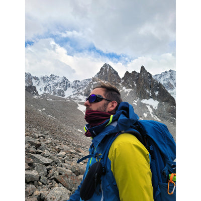 Origin Outdoors Merino bandană multifuncțională de exterior, bordo