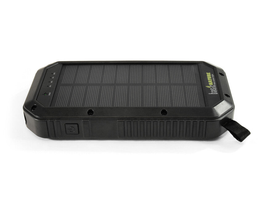 BasicNature powerbancă 20K cu încărcare wireless Qi și panou solar