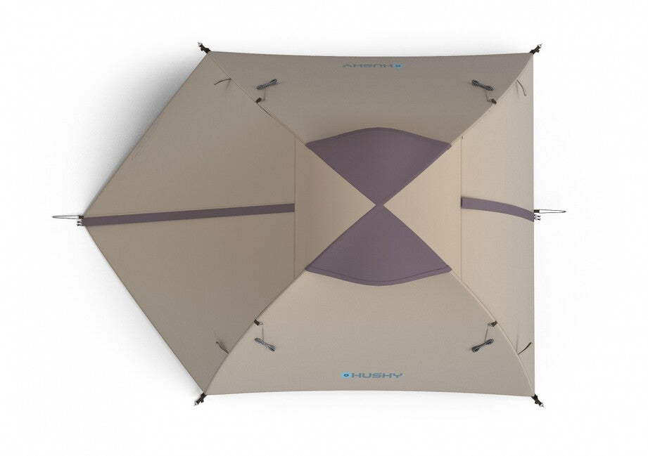 Husky Bizam 2 Plus cort de trekking pentru 2 persoane, light brown