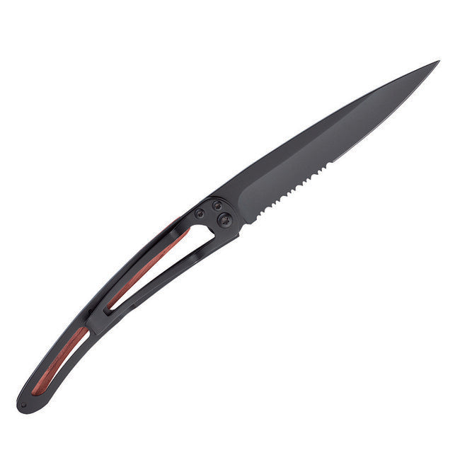 Deejo Serration briceag black coralwood