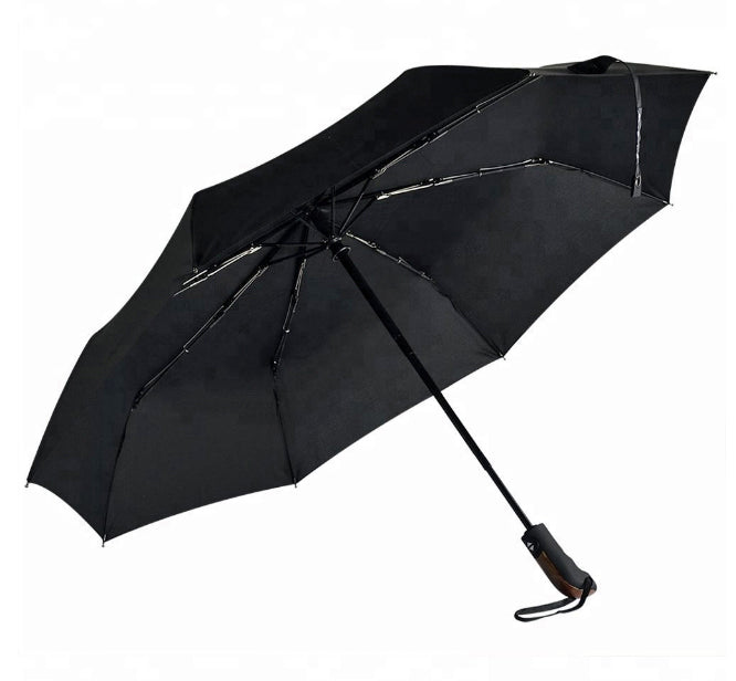 Origin Outdoors Wind-Trek umbrelă compactă rezistentă la vânt cu fibre de sticlă și strat de teflon tije din fibre de sticlă, L, neagră