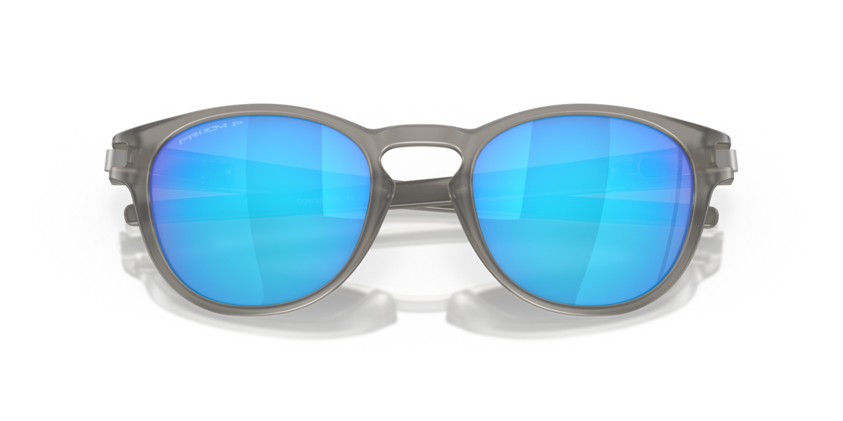 Oakley LATCH ochelari de soare cu ramă Matte Grey Ink și lentile Prizm Sapphire Irid Polar, 53